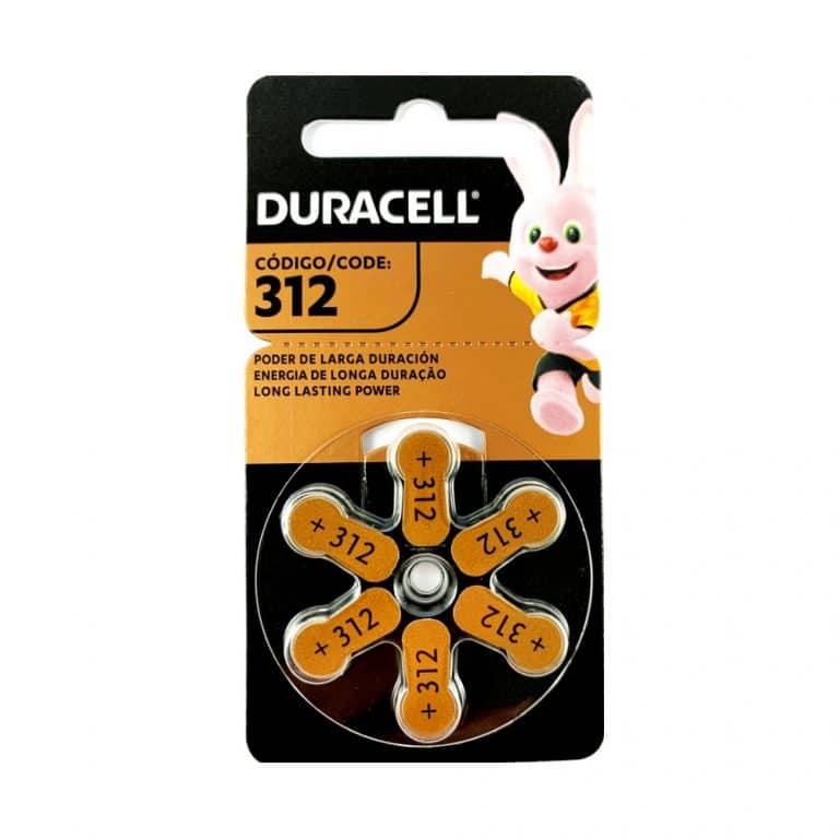 30x Duracell Activair 312 Batterie Per Apparecchi Acustici (5 Blister Da 6) + Panno Pulizia