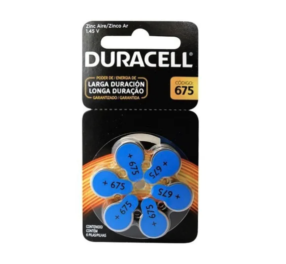Pilas 675 Auditivas Duracell Activair Pr44 implante - Pack 6 Pilas 675 Auditivas Duracell Activair Pr44 implante - Pack 6