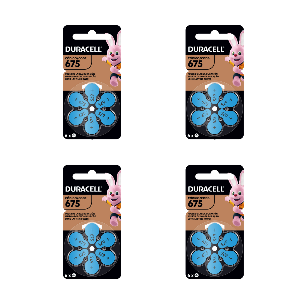Pack 24 pilas auditivas 675 Duracell pr44 audifonos - ok Pack 24 pilas auditivas 675 Duracell pr44 audifonos