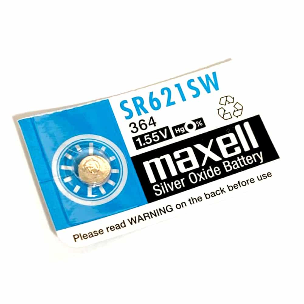 Pilas Oxido De Plata Maxell Tipo Botón SR621SW /364 5 Unidades - FullPila