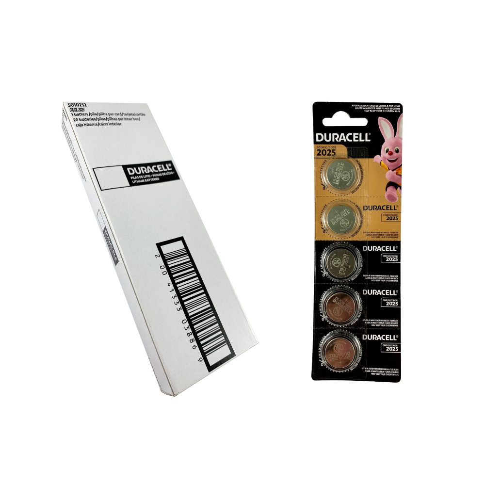 Caja 20 Cr2025 4 blister Duracell Litio 3v ok Cr2025 litio 3v Duracell Dl2025 - Caja de 20 - Imagen 1