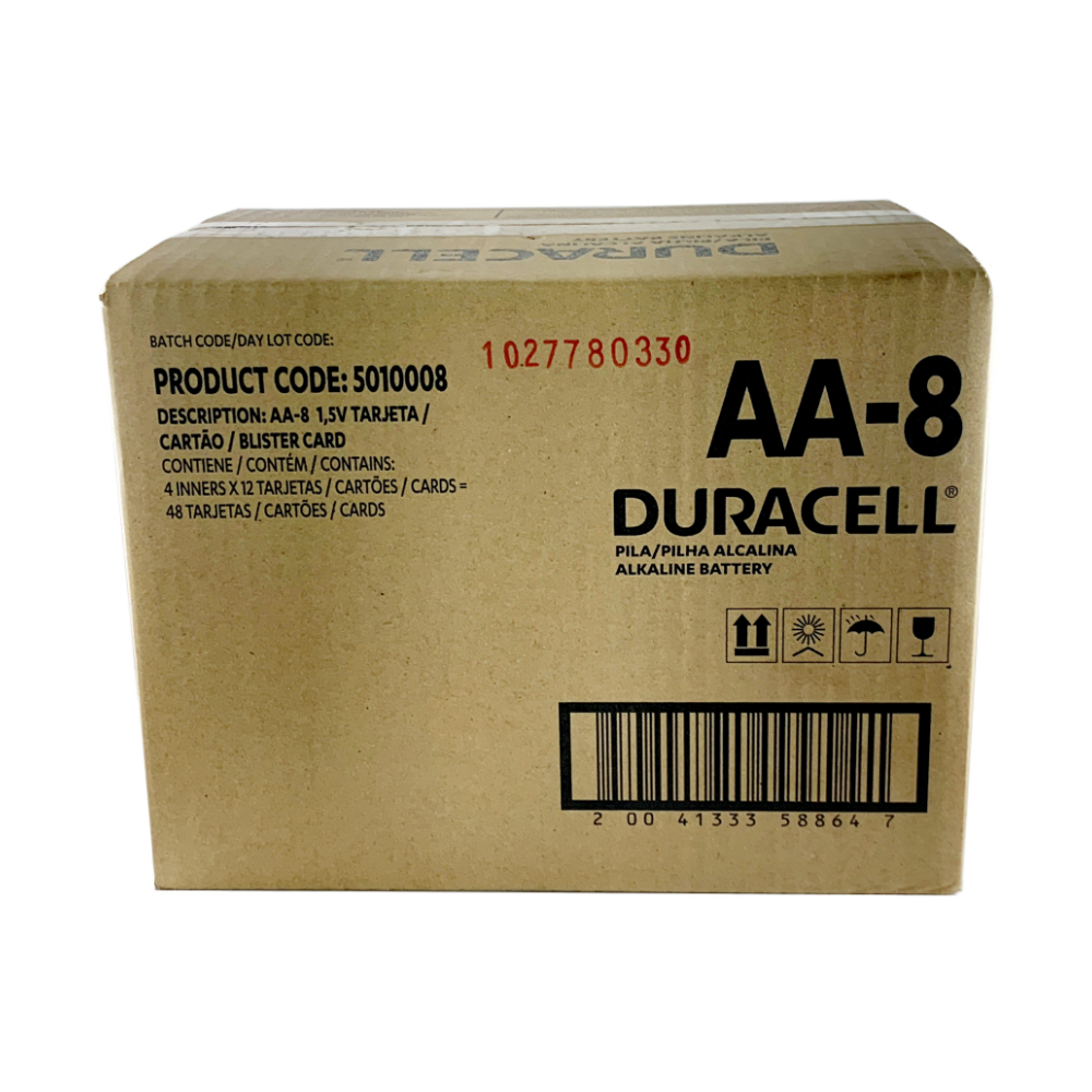 Caja 384 Pilas AA Duracell doble A Alcalinas
