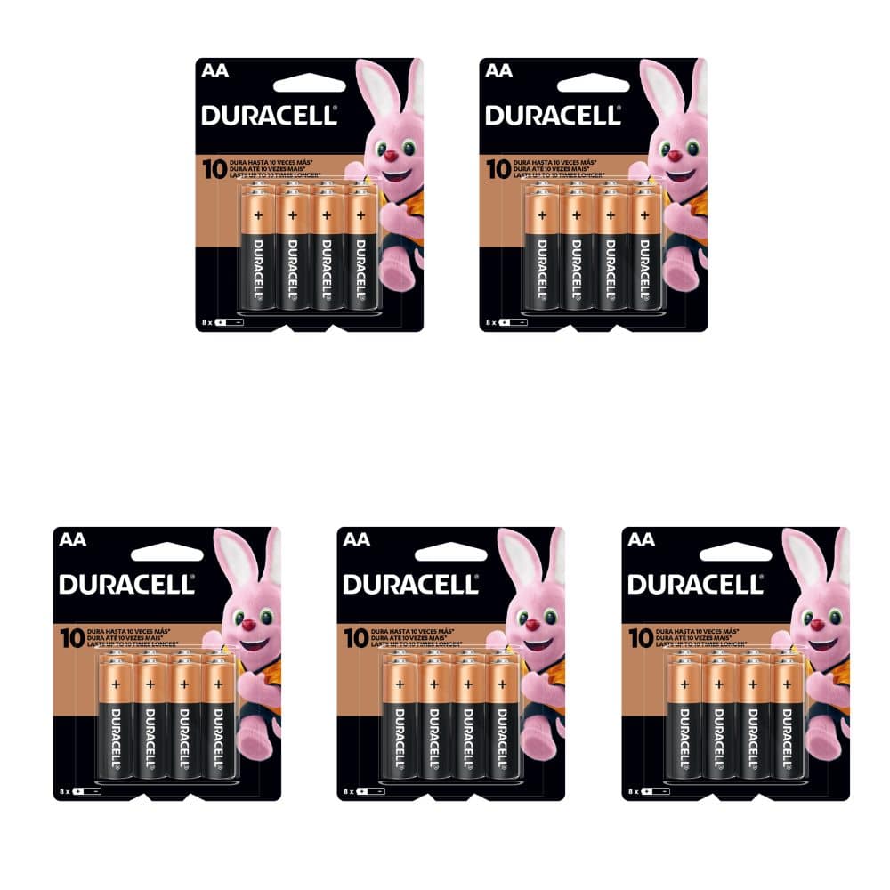 AA Duracell Pack 40 Alcalinas set 8 x5 - OK Pila AA alcalina Duracell set x8 lr6 - Pack 40 - Imagen 1