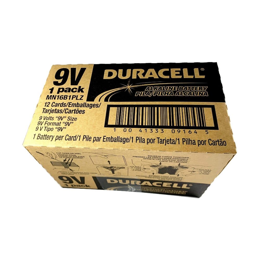Baterías Alcalinas 9v Duracell 6f22 MN1604 - Caja 12 - Todopilas