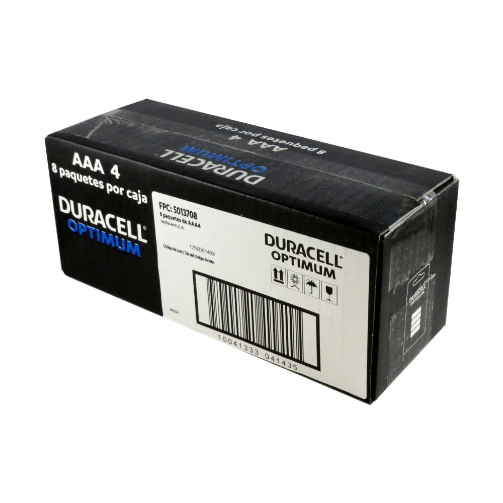 Paquete de 4 Baterías Duracell AAA.