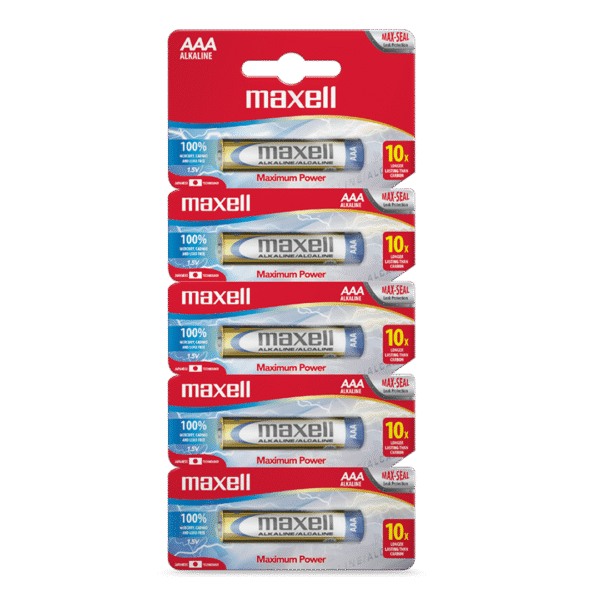 Pila AAA alcalina Maxell prepicado x5 Lr03 - Blíster 5 - Todopilas