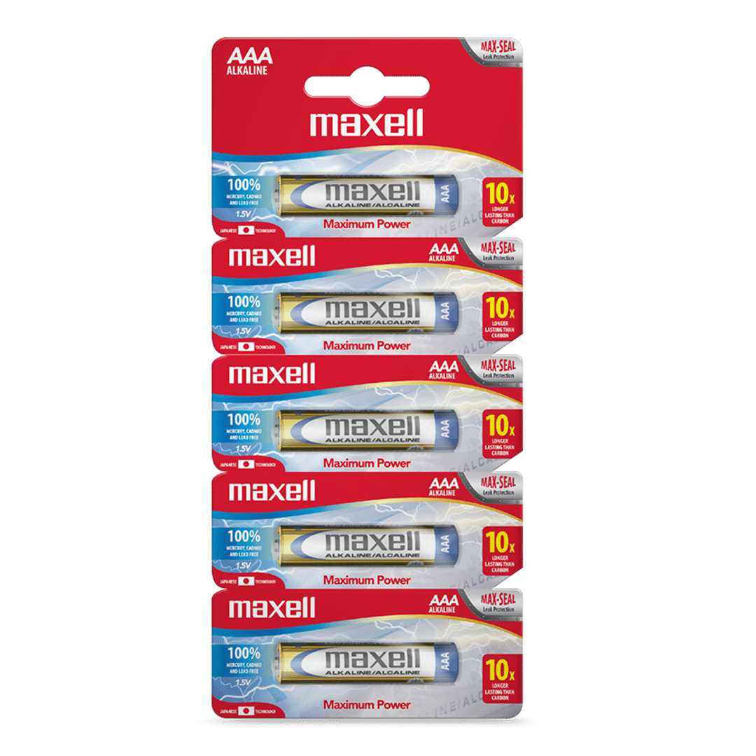 Pila AAA alcalina Maxell prepicado x5 - Blíster 5 Pila AAA alcalina Maxell prepicado x5 - Blíster 5