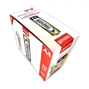 Caja 50 Pilas AA Maxell alcalinas prepicadas blíster 5