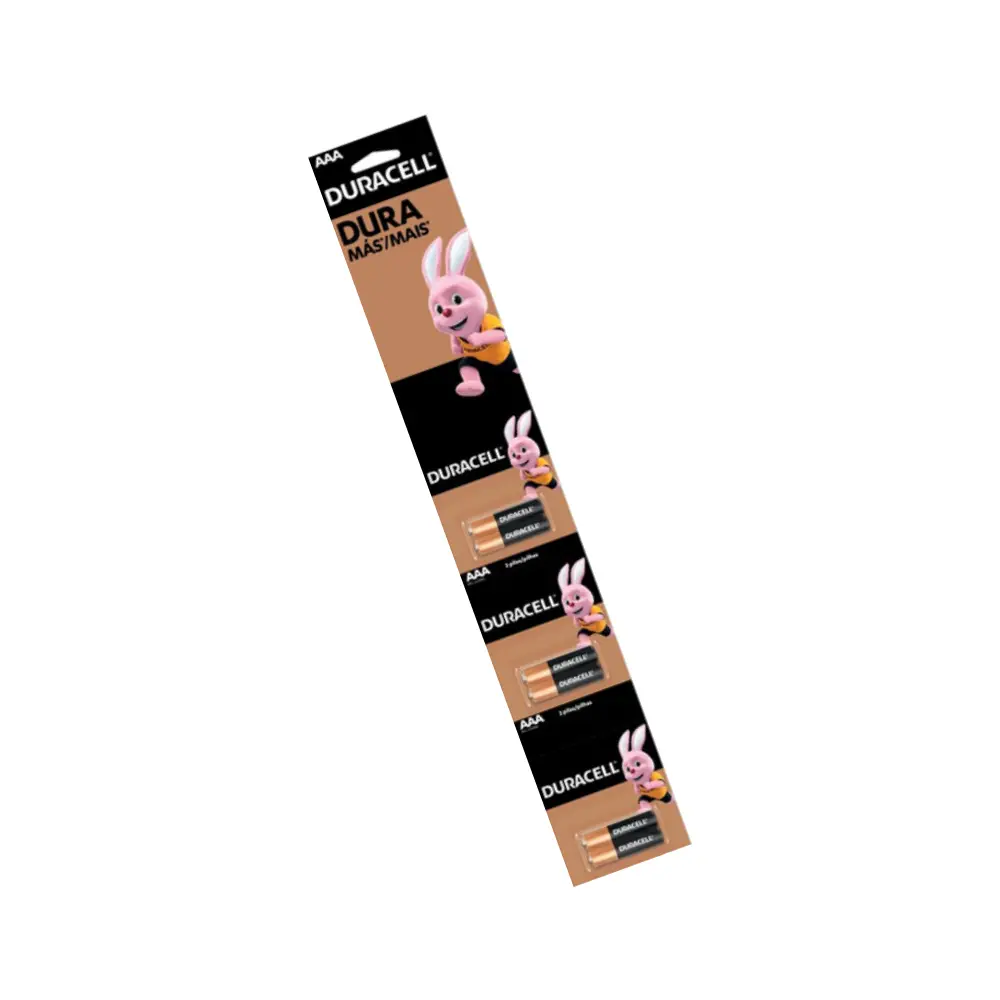 Pila AAA alcalina Duracell prepicado x2 unidades blister 6 en total - ok Pila AAA alcalina Duracell prepicado x2 unidades blister 6 en total