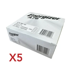 Lr44 Energizer a76 alcalina caja 200 pilas x5