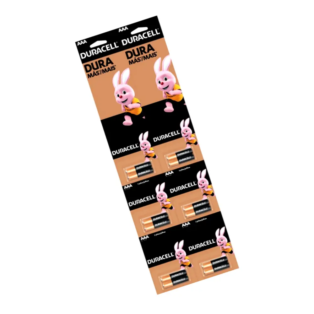 Pila AAA alcalina Duracell prepicado x2 unidades blister 12 en total - ok2 Pila AAA alcalina Duracell prepicado x2 unidades blister 12 en total