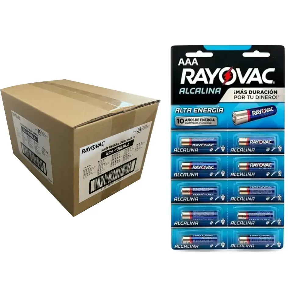 Pila aaa alcalina Rayovac caja 240 24x10 - ok2 Pila aaa alcalina Rayovac caja 240 24x10