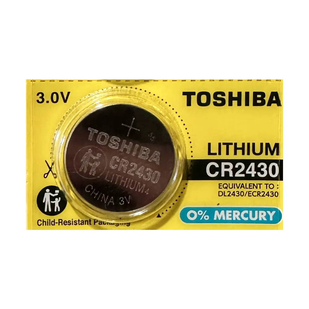 Cr2430 litio 3v Toshiba - unidad Cr2430 litio 3v Toshiba - unidad